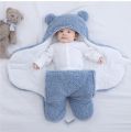 Winter Kids Cute cat Onesie Pajamas Costumes Jumpsuits Baby Creeping Suit Plus Velvet Coat thick warm 0-3Y. 