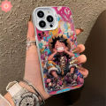 Cartoon Luxury Plated Metal Lens Case Compatible for IPhone 7Plus 11 13 14 15 12 Pro Max XR 7 8 15 14 Plus X XS Max SE 2020 Trend Brand Happy Cool Cartoon Luffy One Piece Soft Case.