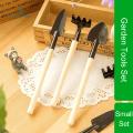 3 pcs Set Mini Gardening Tools Wood Handle Potted Plants Shovel Rake Spade From Garden Hub. 