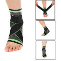 Yoomee 1 Pcs Ankle Brace Adjustable Breathable Ankle Support with Elastic Fabric Compression Ankle Wrap for Sports Protect Ankle Sprain Fits All Men Women. 
