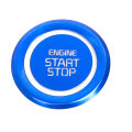 Car START Engine Button Cover Stop Key Ignition Switch Sticker Trim for Carnival KA4 2021 2022 Blue.
