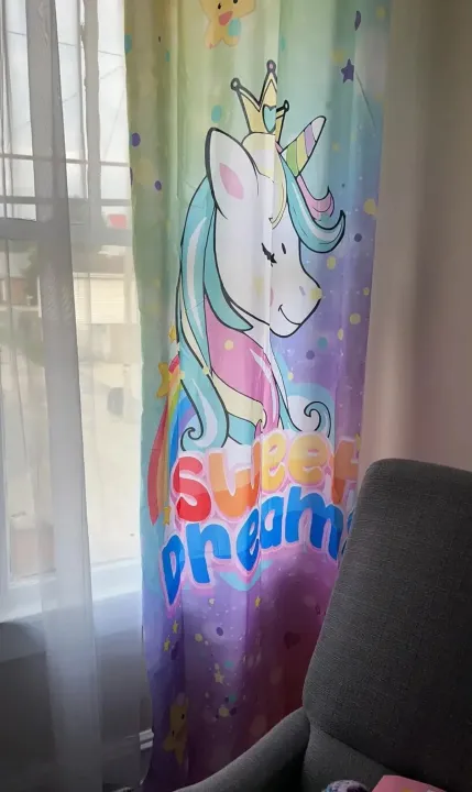 Rainbow%20Unicorn%20Sunshade%20Curtains%20for%20Girls%20Bedroom%202%20Panel%20Set%20Window%20Curtains%20for%20Living%20Room%20%E3%82%AB%E3%83%BC%E3%83%86%E3%83%B3%20Cortinas%20Para%20La%20Sala%20-%20Image%202