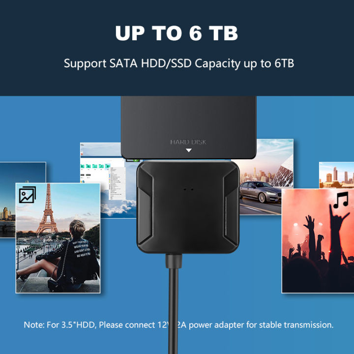 SATA%20To%20USB%203.0%20Adapter%20USB%20A%20To%20SATA%203%20Cable%205Gbps%20Support%202.5/3.5%20Inch%20Hard%20Disk%20Drive%20Converter%20External%20HDD%20SSD%20Adapter%20-%20Image%204