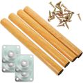 Solid Wood Table Legs Furniture Replacement Parts Dining Riser Wooden Cabinet Extenders for Feet Desk. 