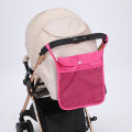 Four-color linen stroller hanging bag baby stroller back hanging bag baby out storage bag. 