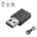 USB Bluetooth 5.0 Transmitter Receiver for TV, Home Theatre and Car 2 in 1. 