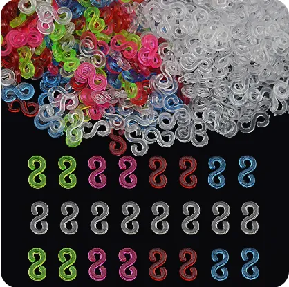 100Pcs/Bag%20Acrylic%20S%20Clips%20Loom%20Rubber%20Band%20Clips%20Plastic%20Jewelry%20Connectors%20For%20Necklace%20Bracelet%20Making%20Colorful%20Clasp%20Refill%20Kit%20-%20Image%205