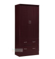 Modern 2 Door Almirah With Cloth 2 Storage Drawer & Hanger Storage Cabinet and Cloth storage Shelf for your Sweet Home or Office Use 72x24".