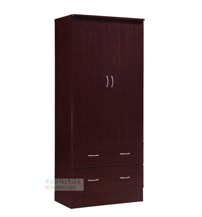 Modern%202%20Door%20Almirah%20With%20%20Cloth%202%20Storage%20Drawer%20&%20Hanger%20Storage%20Cabinet%20and%20Cloth%20storage%20Shelf%20for%20your%20Sweet%20Home%20or%20Office%20Use%2072x24"%20-%20Image%202