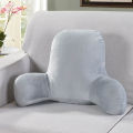 Pillow Back Cushion With Arm Support Bed Reading Rest Waist Chair Car Seat Sofa Lumbar Velvet Backrest. 