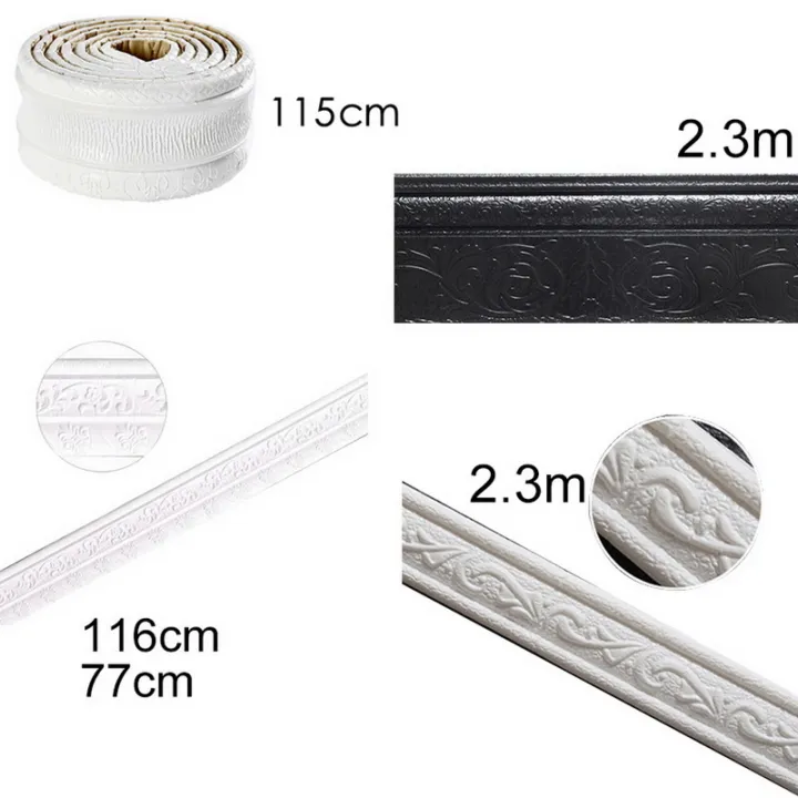 29%20Styles%203D%20Foam%20Wall%20Edge%20Strip%20Stickers%20Self%20Adhesive%20Waterproof%20Baseboard%20Corner%20Waist%20Line%20Sticker%20Border%20Home%20Decor%20-%20Image%204