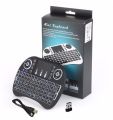 Rechargeable Mini Wireless Keyboard With Touchpad For Any Device With Color Back Ligh - Keyboard. 