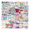 52Pcs Inspirational Stickers Motivational Phrases Life Quotes Decals DIY Laptop Study Room Scrapbooking Stickers Kid Toys Motivational English Graffiti Sticker. 