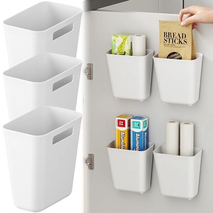 2PCS Multifunctional Portable Office Cabinet Door Desk Wall Mounted Storage Box Bathroom Toiletries Storage Rack Organizer Holder with Hooks
