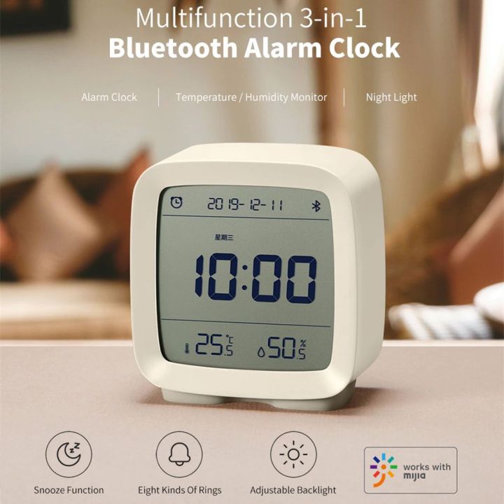 Xiaomi Mijia Qingping Bluetooth Alarm Clock with Temperature & Humidity (Original)