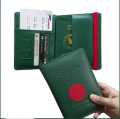 Travel Document Bag Passport Protective Case Simple Couple Protective Holder PU Airplane Map Travel Passport Cover.