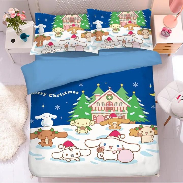 Sanrio%20Cinnamoroll%20new%20kawaii%20four-piece%20set%20cute%20creative%20bedding%20Japanese%20student%20dormitory%20single%20bed%20three-piece%20set%20-%20Image%203