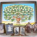Family Tree Chart to Fill in 6 Generation Genealogy Print Family Tree Picture Frame Wall Decor Gift for Family Member A. 