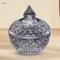 Glass Storage Jar Decorative Candy Bowl for Buffet Bean.