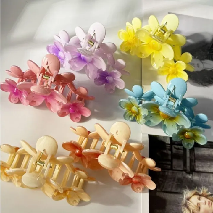 Fashion%20Gradient%20Color%20Egg%20Flower%20Hair%20Clip%20Simple%20Style%20Transparent%20Shark%20Clip%20Headwear%20Hair%20Accessories%20Flower%20Shape%20Claw%20Clip%20-%20Image%203