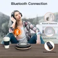 C105 Portable CD Player Bluetooth FM Transmitter Rechargeable CD Player with Touch Button Backlight Display for Home Car Easy to Use. 