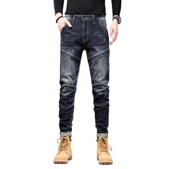 Brand%20Man%20Jean%20Stretch%20Slim%20Fit%20Dark%20Blue%20Streetwear%20Pants%20Original%20Man%20Jeans%20Patchwork%20Denim%20Trousers%202022%20Spring%20And%20Autumn%20-%20Image%207