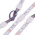 RGB 4-pin Buckles 4-pin pin headers 4-pin double-ended cables 4-pin snaps to RGB L T X Shaped corner kit for SMD5050 Strip Light. 