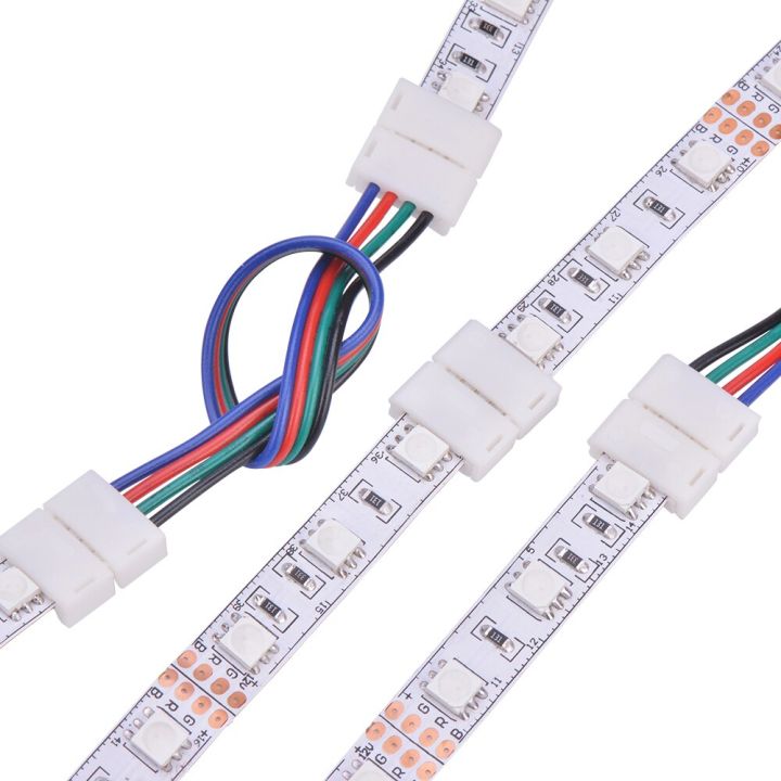RGB%204-pin%20Buckles%204-pin%20pin%20headers%204-pin%20double-ended%20cables%204-pin%20snaps%20to%20RGB%20L%20T%20X%20Shaped%20corner%20kit%20for%20SMD5050%20Strip%20Light%20-%20Image%205