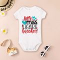 Mommy and Daddy's Little Valentine Infant Bodysuit Newborn Clothes Short Sleeve Playsuit Valentine's Day Baby Boys Girls Present. 