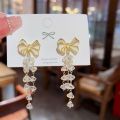 Korean Retro Fashion Earring Long Tassel Earrings Sweet New Design for Women.