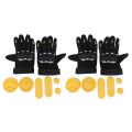 ARELENE 2X DIY Longboard Slide Gloves Skateboard Gloves Foam Protector Downhill Longboarding Skate Gloves with Slider Puck. 