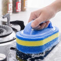 Kitchen Bathroom Toilet Cleaning Brush Sponge Glass Wall Cleaning Brushes Handle Sponge Ceramic Window Slot Clean Brushes Tools 1Pcs.