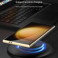GKK Triumph Ultra-Thin Plain Leather Phone Case with Holder For Samsung Galaxy S24 Ultra 5G.