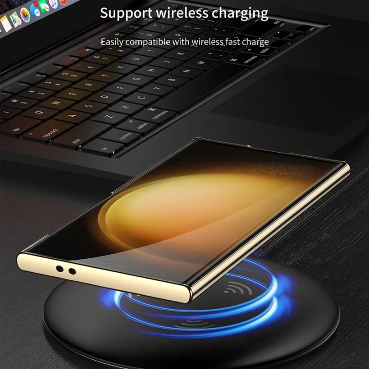 GKK%20Triumph%20Ultra-Thin%20Plain%20Leather%20Phone%20Case%20with%20Holder%20For%20Samsung%20Galaxy%20S24%20Ultra%205G%20-%20Image%205