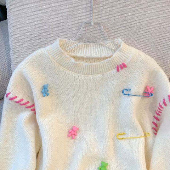 Stylish%20Korean%20Kawaii%20Sweater%20Women%20Autumn%20Winter%20Long%20Sleeve%20O-neck%20Loose%20Tops%20Pullover%20Casual%20Fashion%20Ladies%20Chic%20Jumper%202022%20-%20Image%207