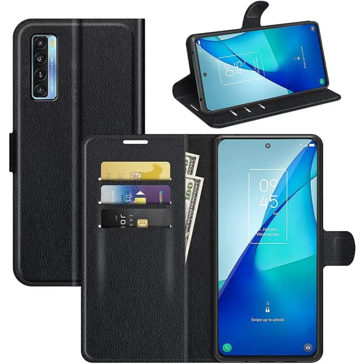 for TCL 20L Case, for TCL 20L+ Case, for TCL 20S Case, for TCL 20 5G case,PU Leather + [TPU Shell][Kickstand][Card Slots] Magnetic Folio Cover for TCL 20L /for TCL 20L+ /for TCL 20S /for TCL 20 5G