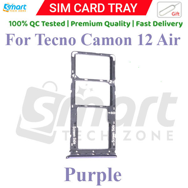 Tecno%20Camon%2012%20Air%20KC3%20Sim%20Tray%20Micro%20SD%20Card%20Slot%20with%20Sim%20Ejector%20Pin%20Replacement%20Part%20-%20Image%204