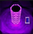 Rose Crystal table Lamp 16 Color Changing RGB Touch Lamp USB Romantic LED Rose Diamond desk Lamps for Bedroom Living. 