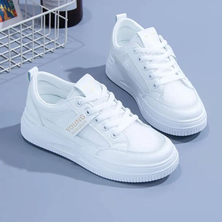 Little%20White%202024%20Summer%20New%20Breathable%20Thin%20Women's%20Versatile%20Student%20Flat%20Bottom%20Sports%20and%20Casual%20Mesh%20Shoes%20-%20Image%204