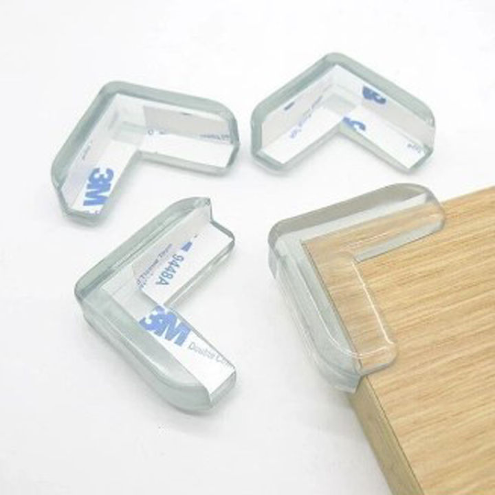 4 Pcs Silicon Table Corner Protector Square Edge Cover for Children Safety & Corner Protection Baby Corner Guards
