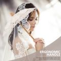 1pc Wedding Decorative Umbrella Bridal Lace Umbrella Bride Lace Parasol Cotton Cloth Embroidery Umbrella Ornament 30x30x26cm. 