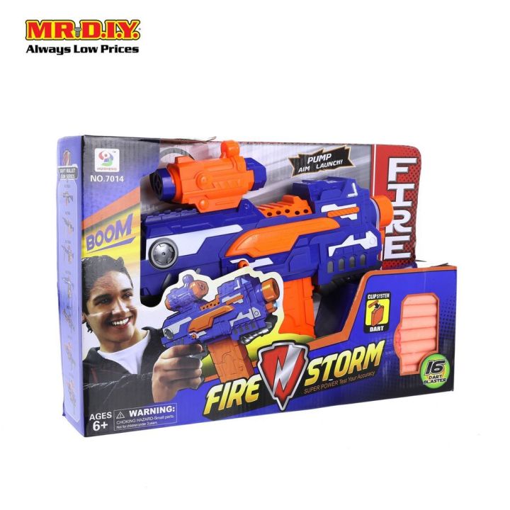Nerf Shoot Soft Bullet Toy Electric Motorized Nerf Style Toy With 20 Free Darts And Target Board