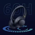 QCY H3 ANC Wireless Headphones Bluetooth 5.3 Hi-Res Audio Over Ear Headset 43dB Hybrid Active Noise Cancellation Earphones 70H. 