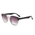 NONOR Dual Focus Reading Glasses Gray Lenses Fashion Men and Women Reading Glasses Outdoor Fishing Sunglasses Round Glasses. 