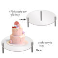 GC Acrylic Cake Stand Clear Cake Display Stand Dessert Table Display Shelf Metal Food Stands Display Holder Round Party Supplies Cupcake Stands For Birthday Wedding Party.