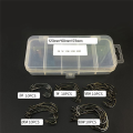 255Pcs Fishing Hooks High Carbon Steel Worm Senko Bait Jig Fish Hooks with Plastic Box. 