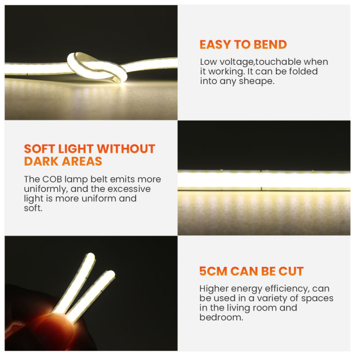 Dimmable%20FOB%20COB%20LED%20Strip%205V%20USB%20320LEDs/m%20High%20Density%20Led%20Tape%20Light%20Bar%205mm%20Width%20RA%2090%203000-6500K%20Ribbon%20Linear%20Lighting%20-%20Image%204