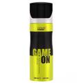 International UAE product Body spray party scent Havex GAME ON used for male- 200 ml.