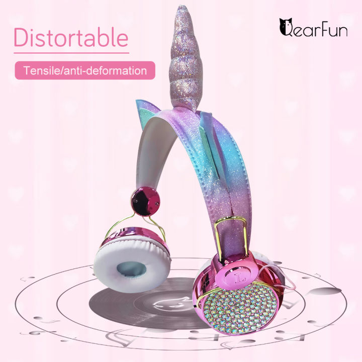 New%20Cute%20Cartoon%20Diamond%20Unicorn%20Girl%20Gift%20Preent%2085dB%20afe%20Volume%20Limited%20Wired%20Kid%20Headphone%20With%20Microphone%20Headet%20Girl%20Daughter%20Muic%20tereo%20Compitable%20for%20computer%20and%20Phone%20For%20Kid%20Online%20Learning%20-%20Image%203