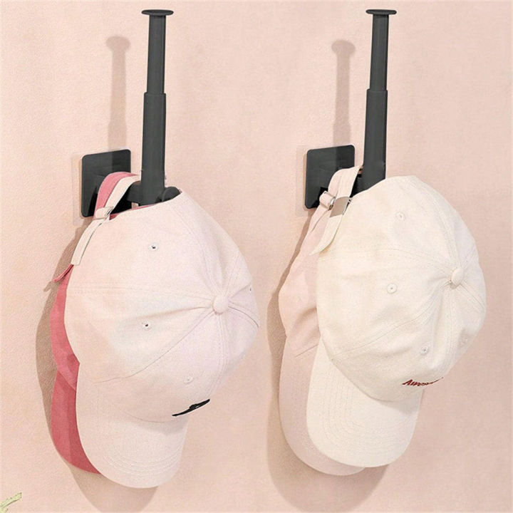 1Pcs Cap Holder Hat Rack for Baseball Caps Adhesive Hat Hooks for Wall Cap Hanger Storage No Drilling Hat Display Organizer